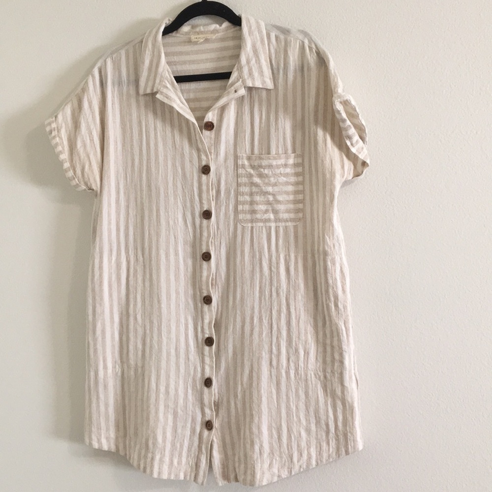 Petal & Pup Striped Linen Dress